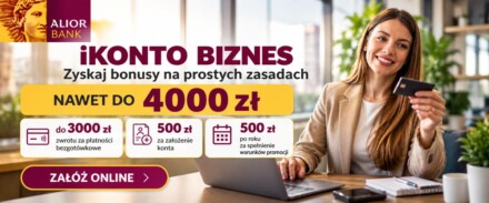 iKonto Biznes w Alior Banku: do 4000 zł bonusów dla firm