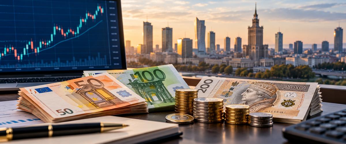 Złoty słabnie. Euro powyżej 4,40 zł – skutki dla Polaków