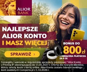 Alior Konto: do 1300 zł korzyści, obrączka płatnicza i 5,5% na oszczędnościach