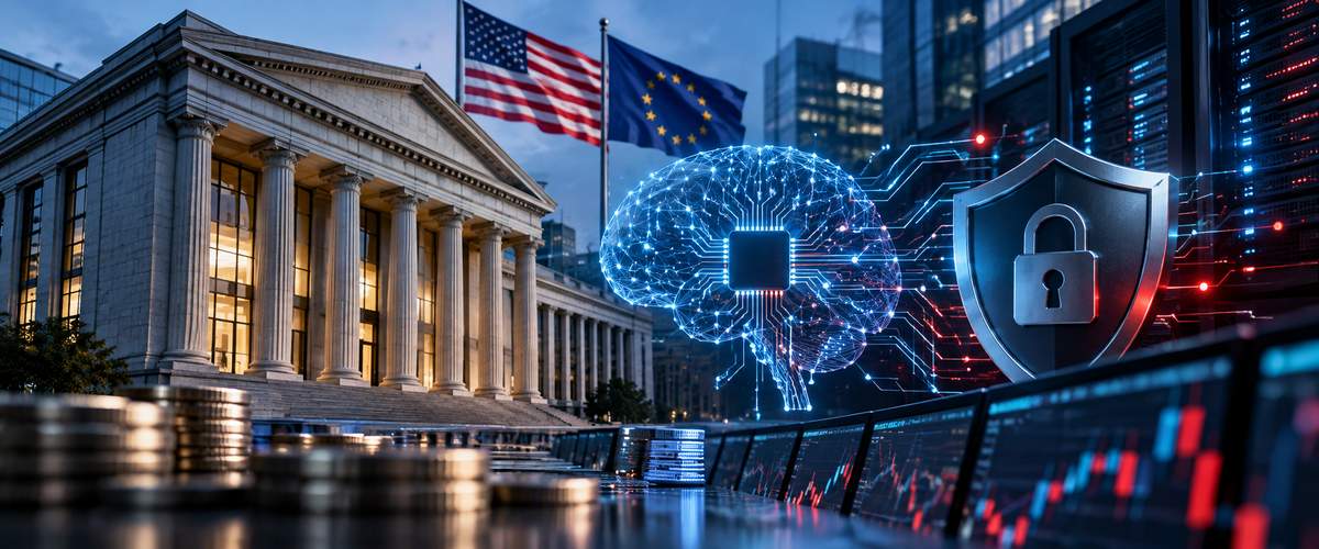 Banki w USA i Europie, sztuczna inteligencja, cyberbezpieczeństwo i nadzór nad sektorem finansowym.